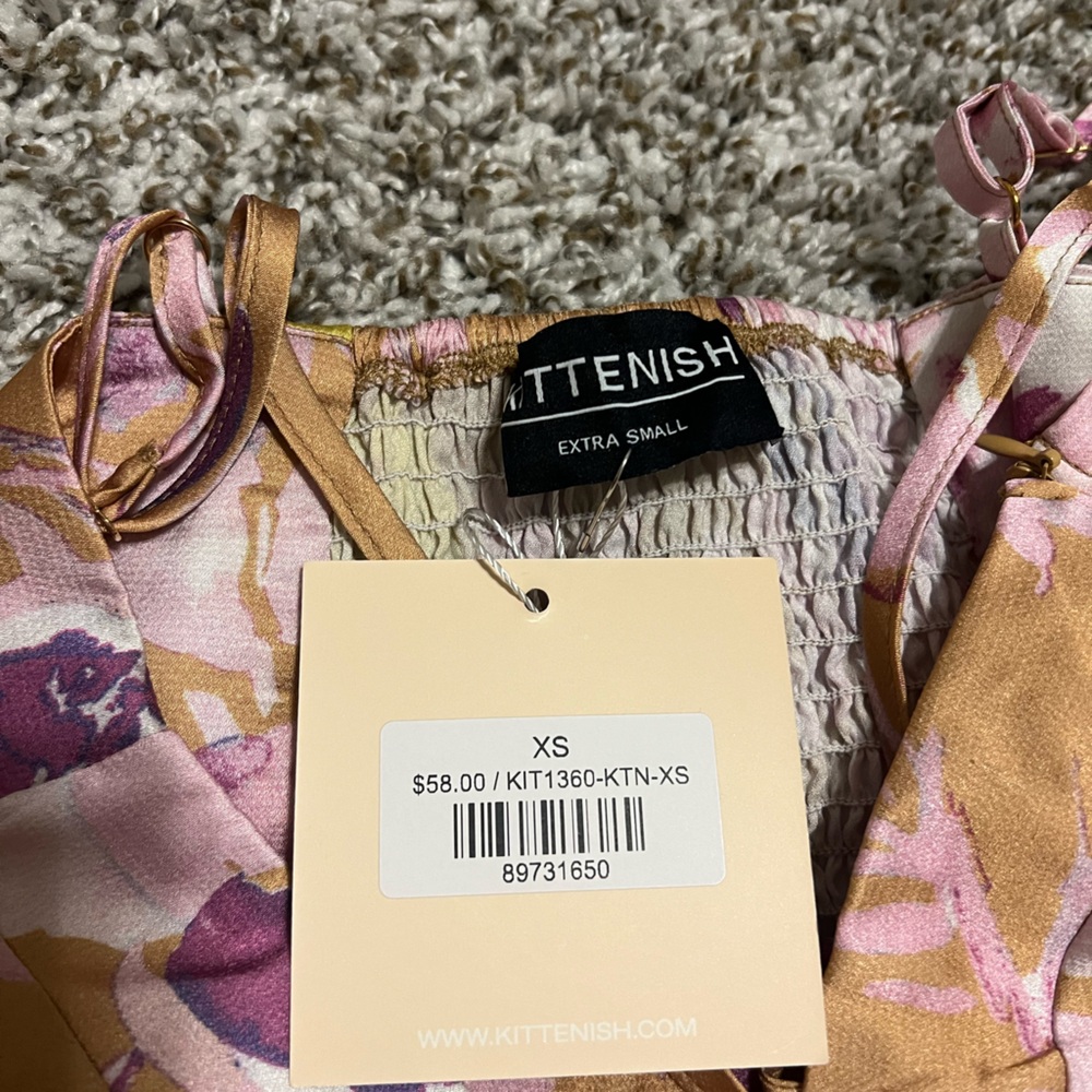 Kittenish Floral Maxi Dress in Pink and Yellow - Picture 2 of 2